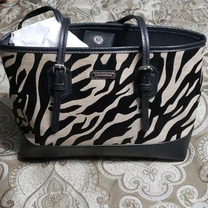 New Dana Buchman Zebra Print Purse